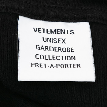 бирка Худи Vetements