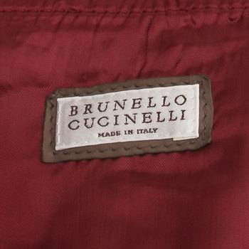 бирка Кожаная куртка Brunello Cucinelli