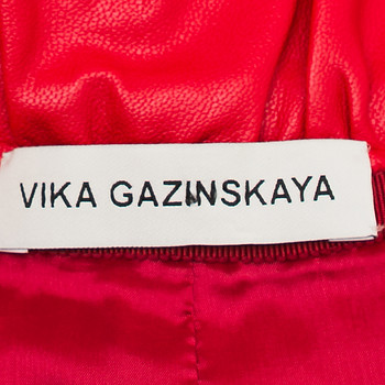 бирка Брюки кожаные Vika Gazinskaya