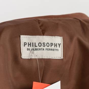 бирка Кожаная куртка Philosophy di Alberta Ferretti