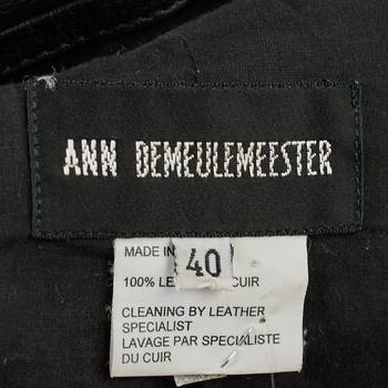 бирка Кожаная куртка Ann Demeulemeester