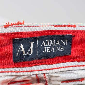 бирка Джинсы Armani Jeans
