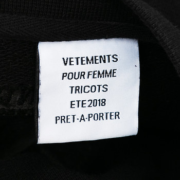бирка Свитшот Vetements