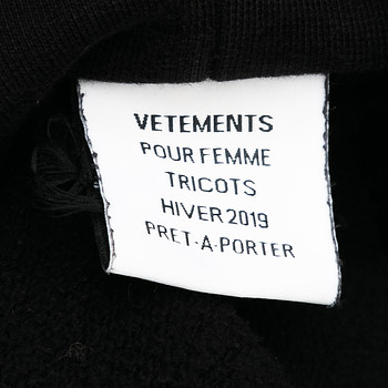 бирка Худи Vetements