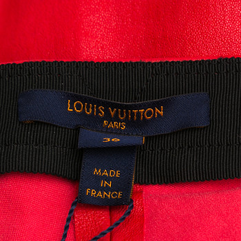 бирка Кожаные брюки Louis Vuitton