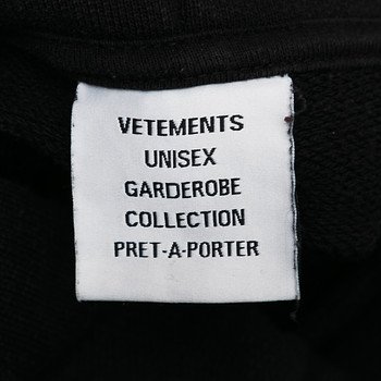 бирка Худи Vetements