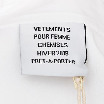 бирка Рубашка Vetements