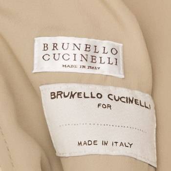 бирка Кожаная куртка Brunello Cucinelli