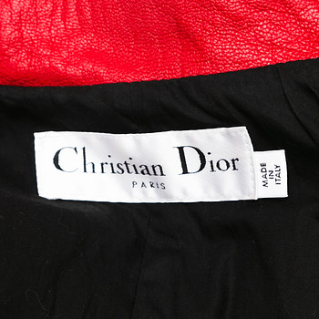 бирка Куртка кожаная Christian Dior