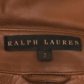 бирка Куртка кожаная Ralph Lauren
