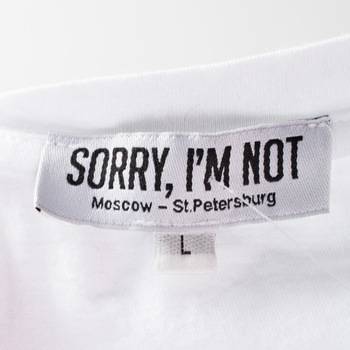 бирка Футболка Sorry, I'm Not