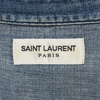 бирка Рубашка джинсовая Saint Laurent