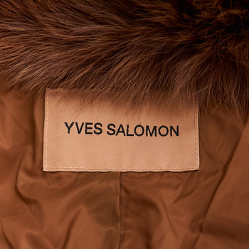 бирка Пуховик Yves Salomon