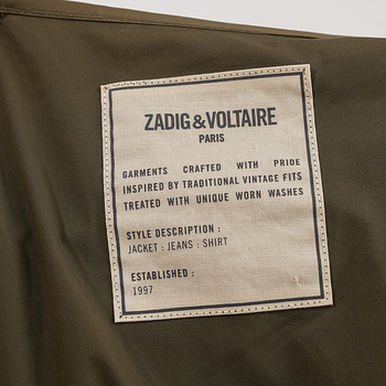 бирка Плащ Zadig & Voltaire