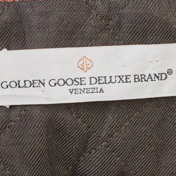 бирка Кожаная куртка Golden Goose
