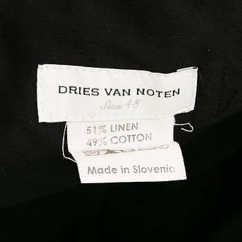 бирка Брюки Dries Van Noten