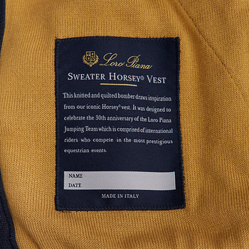 бирка Жилет Loro Piana