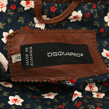бирка Кожаная куртка Dsquared2