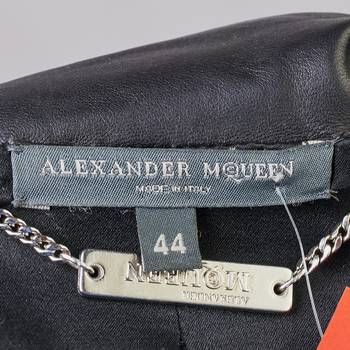 бирка Кожаная куртка Alexander McQueen