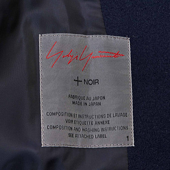 бирка Пальто Yohji Yamamoto
