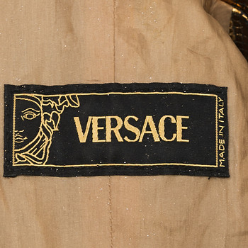 бирка Кожаная куртка Versace
