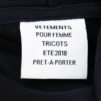 бирка Худи Vetements