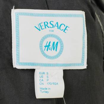 бирка Кожаная куртка H&M & Versace