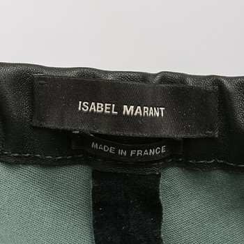 бирка Кожаные брюки Isabel Marant
