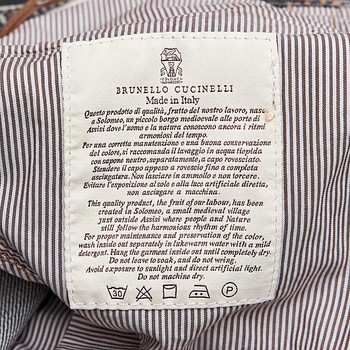 бирка Джинсы Brunello Cucinelli