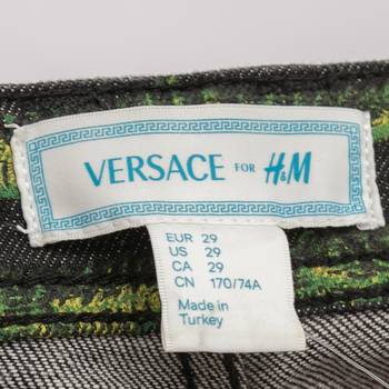 бирка Джинсы Versace for H&M