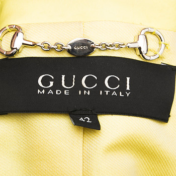 бирка Куртка кожаная Gucci
