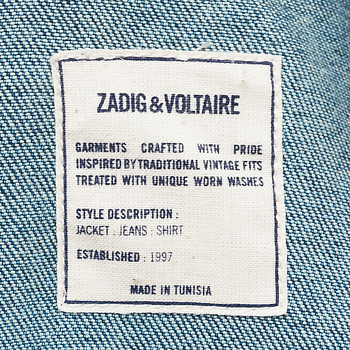 бирка Куртка джинсовая Zadig & Voltaire