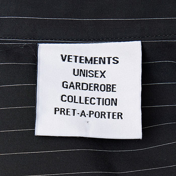 бирка Рубашка Vetements