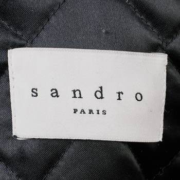 бирка Кожаная куртка Sandro