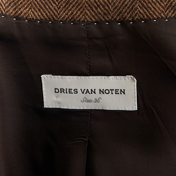 бирка Пиджак Dries Van Noten