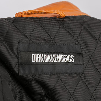 бирка Кожаная куртка Dirk Bikkembergs
