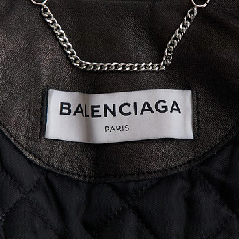 бирка Кожаная куртка Balenciaga