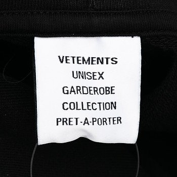 бирка Худи Vetements