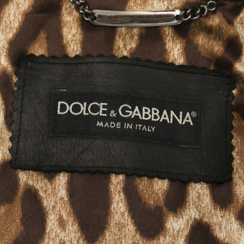 бирка Кожаная куртка Dolce&Gabbana