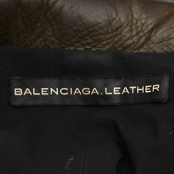 бирка Куртка кожаная Balenciaga