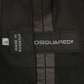 бирка Кожаная куртка Dsquared2