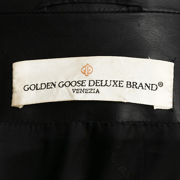бирка Куртка кожаная Golden Goose