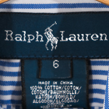 бирка Рубашка Ralph Lauren