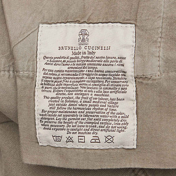 бирка Брюки Brunello Cucinelli