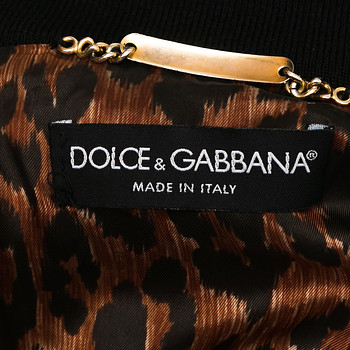 бирка Куртка кожаная Dolce&Gabbana