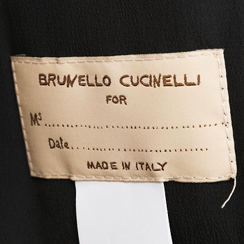 бирка Куртка кожаная Brunello Cucinelli