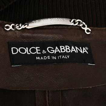 бирка Куртка кожаная Dolce&Gabbana