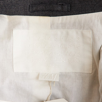 бирка Пиджак H&M х Maison Margiela
