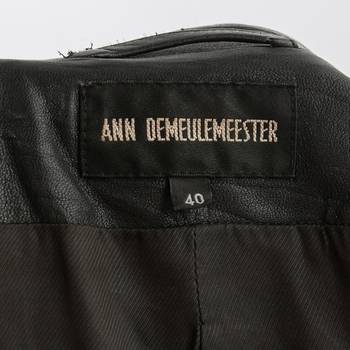 бирка Кожаная куртка Ann Demeulemeester
