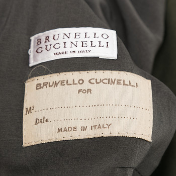 бирка Куртка кожаная Brunello Cucinelli